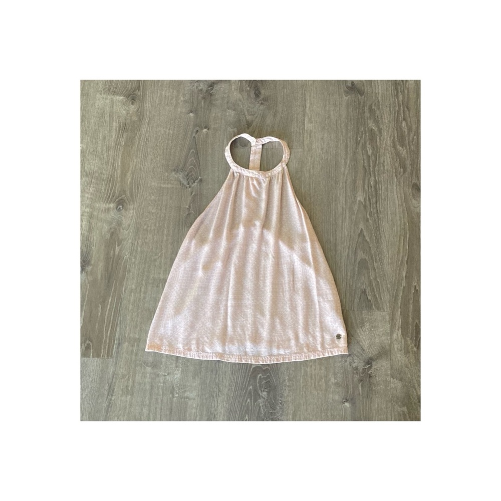 Roxy Pink /Cream Halter Tank Top